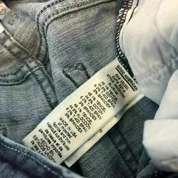 Good American Women's Good Waist Two Tone Side Stripe Skinny - Size 6/28- Note - Picture 10 of 12